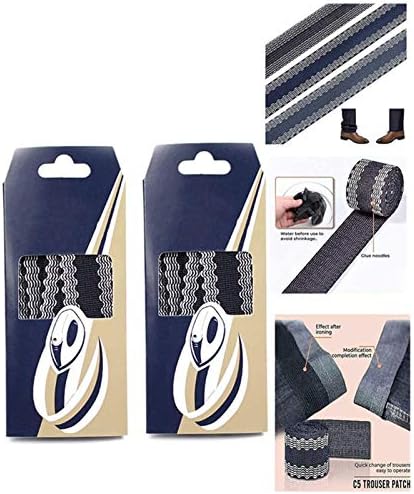 Pants Edge Shorten Self-Adhesive Pants Mouth Paste,Foot Presser Pants Apparel Sewing Fabric,for Suit Pants Jeans Trousers Garment Clothes Skirts (2pc)