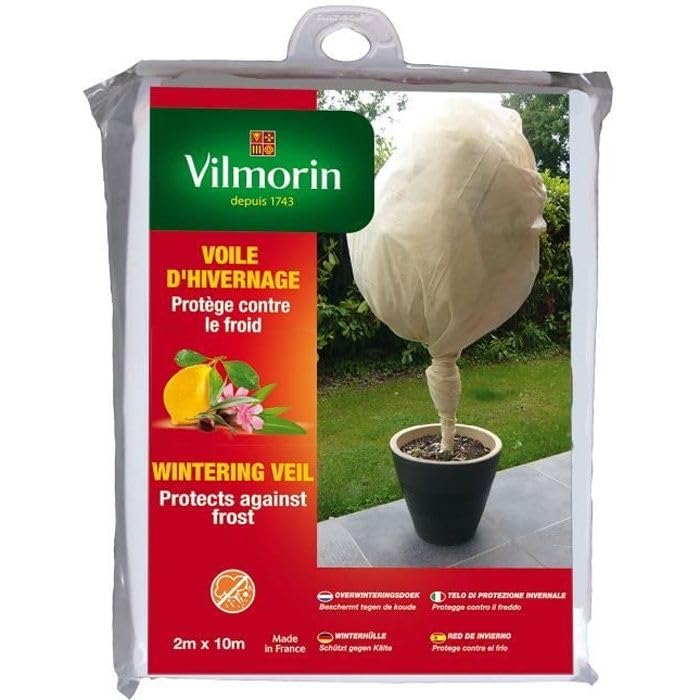 Vilmorin Winter Net Curtain 2 m x 10 m White