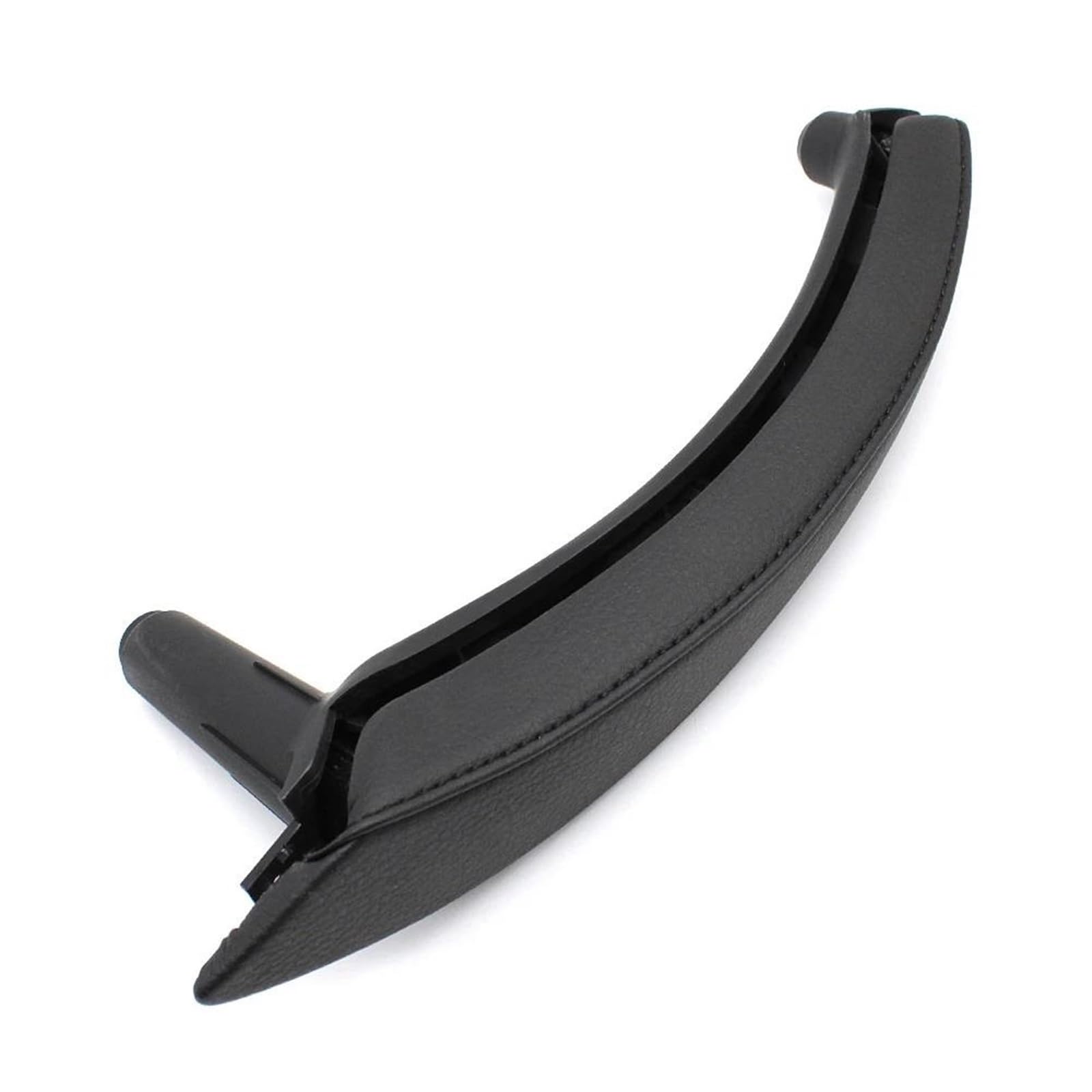 JTWMTY Interior Car Left Right Door Pull Handle with Leather Cover Trim Replacement for BMW X5 X6 E70 E71 E72 07-13(Left Black1)