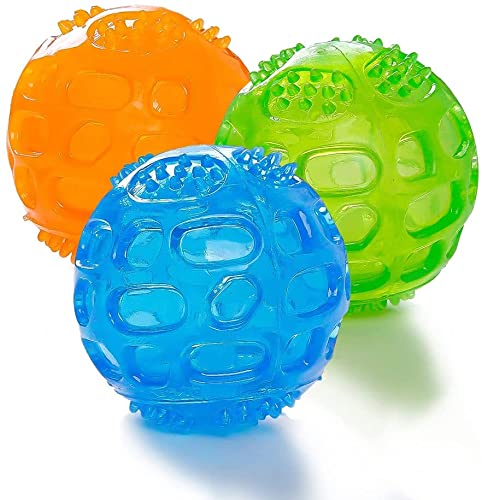 KUTKUT Pack of 3 Dura Squeak Dog Balls, Float & Squeaky Dog Balls for Playing, Fetching & Retrieving - Great Alternative to Traditional Dog Tennis Balls for Shihtzu, Maltese, Poodle etc (Size: S) (B0CY4Z9RXN) Amazon Price History, Amazon Price Tracker