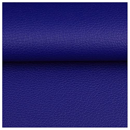 Tissu simili cuir au metre bleu roi imperméable pour tapisserie et siège auto