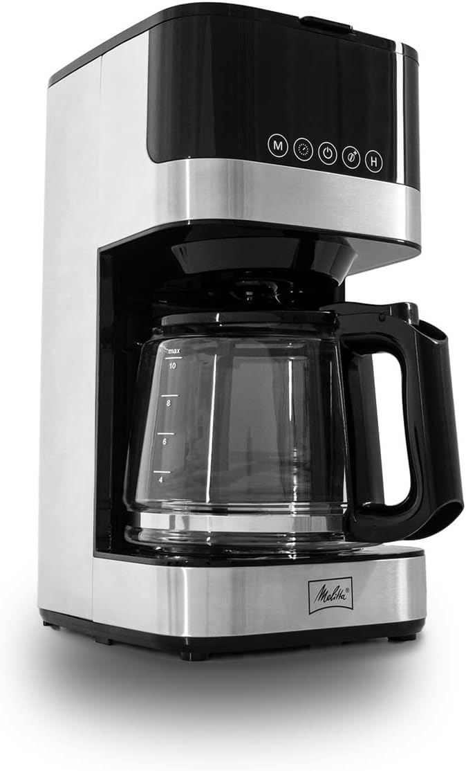 Amazon.com: Melitta 46894 Coffeemaker, 10 Cup Thermal Carafe, Silver ...