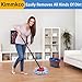 Kimmkco 6 Pack Mop Head Replacement for O Cedar Only 2-Tank RinseClean Spin Mop, Mop Replace Refills for Ocedar Made of Fluffy Microfiber, Machine Washable, with 1 Mop Base