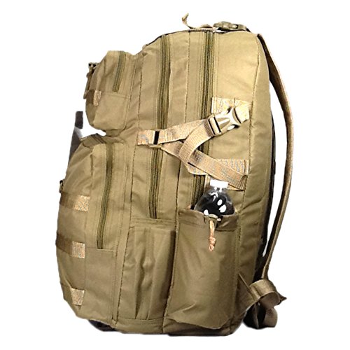 Mochila para hiking y camping 21 pulgadas 2000 cu.in TAN miniatura 4