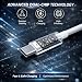 2 Pack 2M For Samsung Galaxy A17 A16 A15 A14 A13 A12 A07 A06 A05 Charging Charger Cable USB C Type C Fast Charging Cable 5 AMP High Speed 2 Metre Braided USB A to USB C Phone Charger Lead Wire (2M)