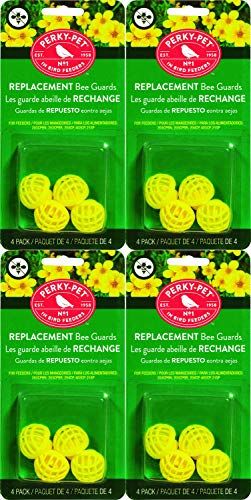 Perky-Pet 205Y Replacement Yellow Bee Guards - 4 Pack