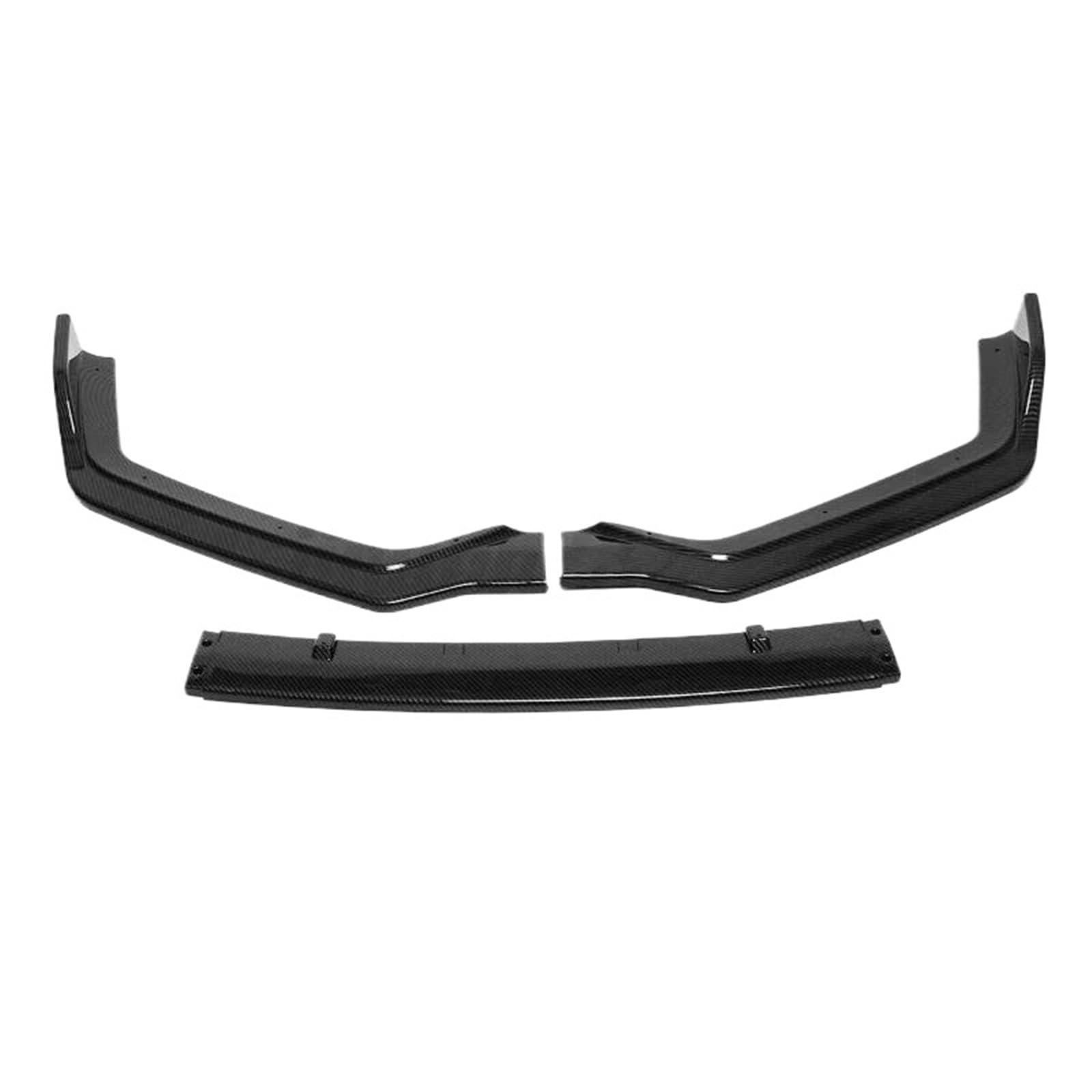 Front Spoiler 3pcs/set Car Front Bumper Lip Spoiler Splitters For Infiniti For Q50 Sport 2014-2021 Front Bumper Lip(Carbon Look 18-21)