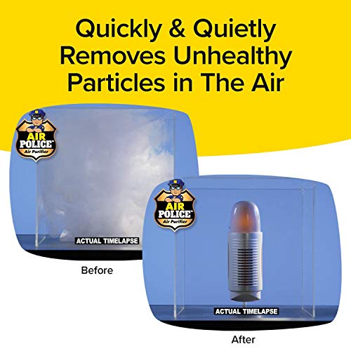 Bulbhead Air Police Advanced Ionic Air Purifier, Compact Odor Eliminator Plug In Air Purifier With Permanent Stainless Steel Filter, Portable Air Purifier & Built-In Nightlight #TOP2