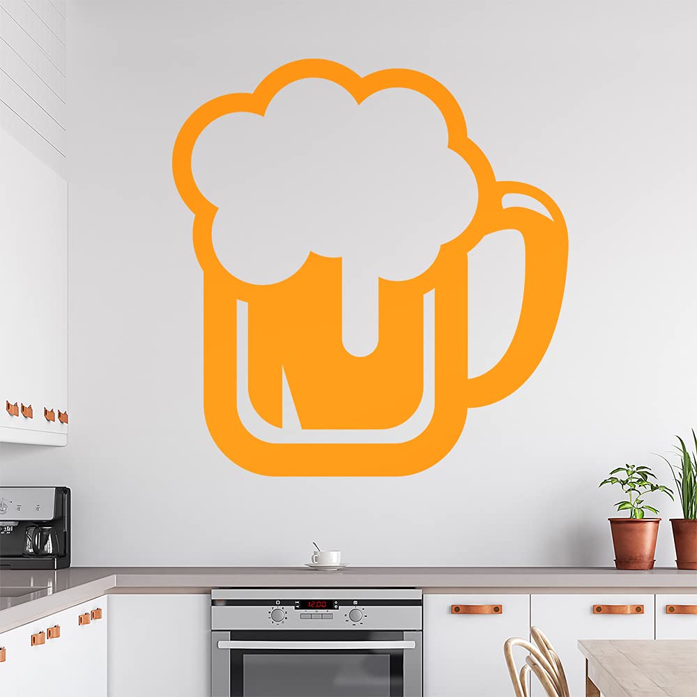 Beer Tankard Beer Barrel Drinking Glass Wall Sticker