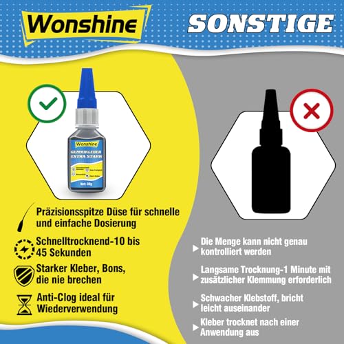 Gummikleber Extra Stark Wasserfest 30 g, Wasserfester Kleber für Gummi, Reifen, Schuhe, Gürtel, Schläuche, Matten und Weitere Gummiprodukte, mit Anti-Trocknungsspitze