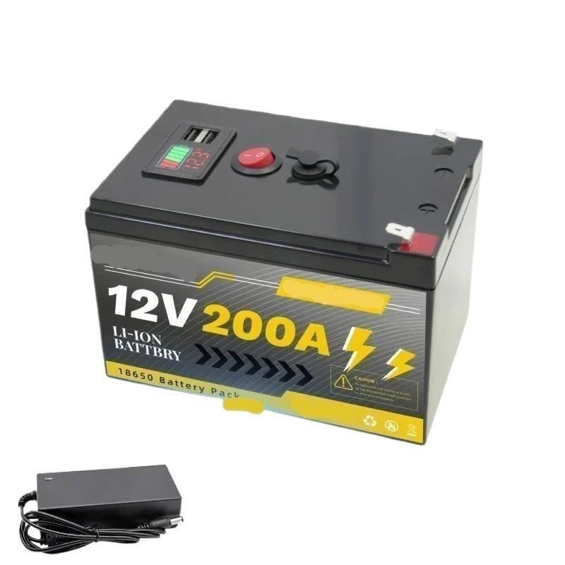 Batteria solare LiFePO4 da 12 V 200 Ah, ricaricabile a ciclo profondo