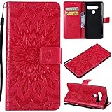 ✿[FLIP COVER A LIBRO] - Flip Case Compatibile solo con LG V40.❗Regalo❗��� 2 X proteggi schermo in vetro temperato. Molto adatto per l'uso quotidiano.