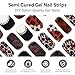 SEMINCA Semi Cured Gel Nail Strips-Salon Quality Semi-Cured Gel Press On Nails Stickers Quick DIY Nail Art Manicure Kits for Women at Home Works with Any UV/LED Lamps(Grace Bloom)