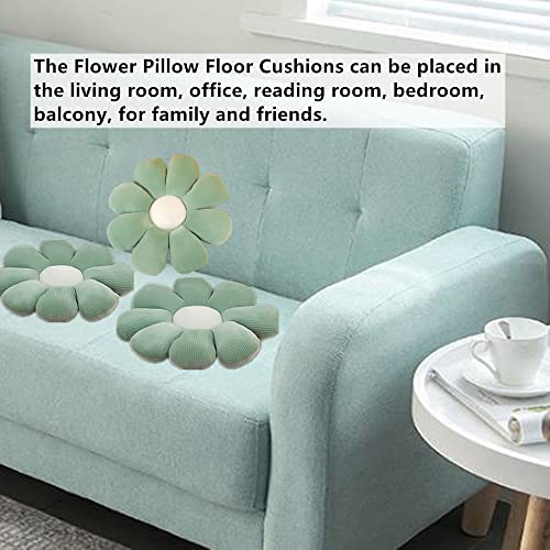 Aucooma Flower Pillow Green Daisy Floor Cushion Plush Pillow For Home Bedroom, 15.7 Inch #TOP7