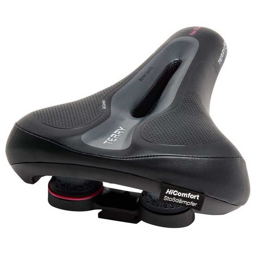 Produktbild von Terry Fisio Gtc Gel Touring Woman Sattel Mit Light FeC Stahl-Gestell Und ClimaVent Obermaterial In Der Farbe Schwarz, Sitzbreite: 12cm - 15cm, 423 001 54 Fisio Gtc Gel Women's