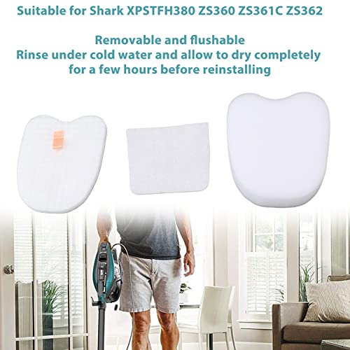 Conjunto de Filtro a Vácuo, Conjunto de Filtro de Feltro Espuma de 6 Peças Esponja Instalação Conven