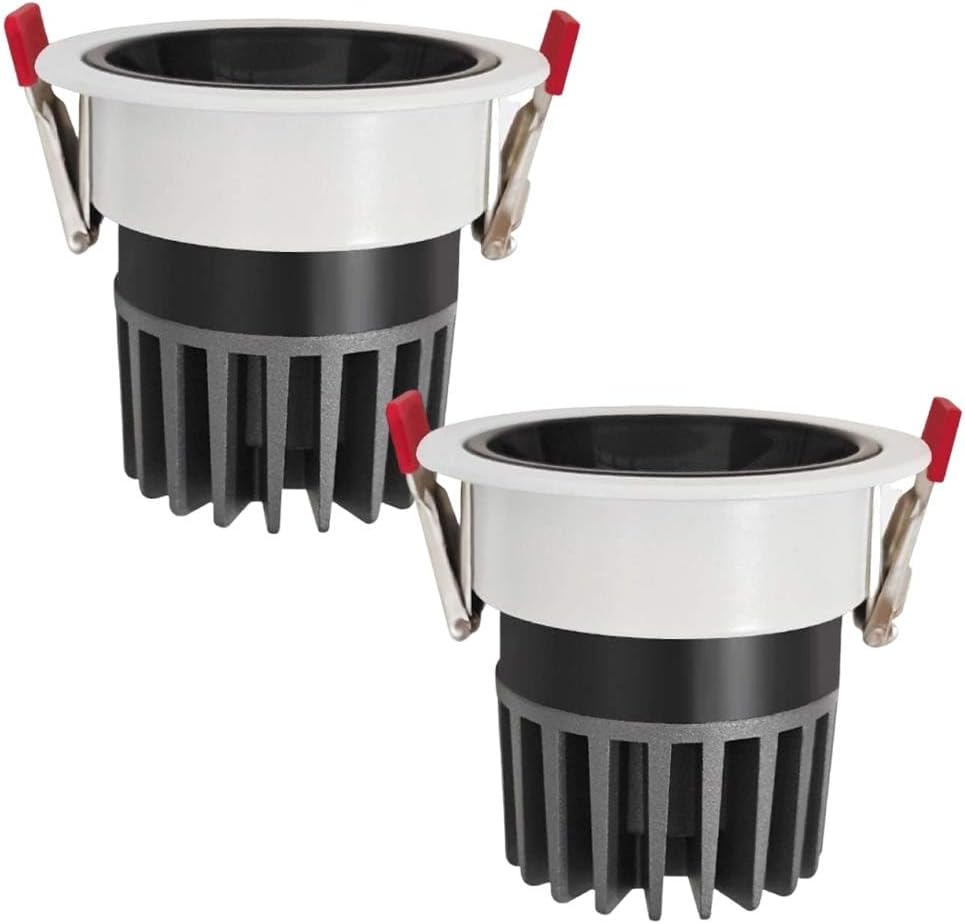 2 Pack Retrofit LED Recessed Lighting 3.3 Inch, 3000K 7W Aluminium Flat LED Can Lights, Recessed Can Retrofit Light for Hallway Home Improvement