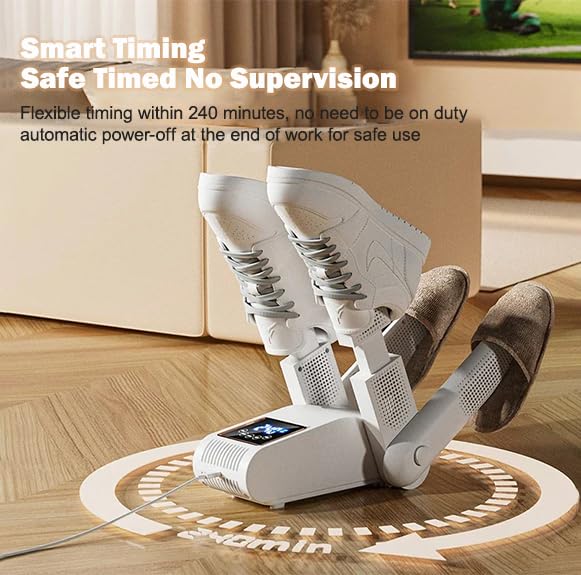 Asciugare Scarpe Calcio Lotvic Asciuga Scarpe Elettrico, Asciuga Stivali Pieghevole Scalda Scarpe Da Calcio