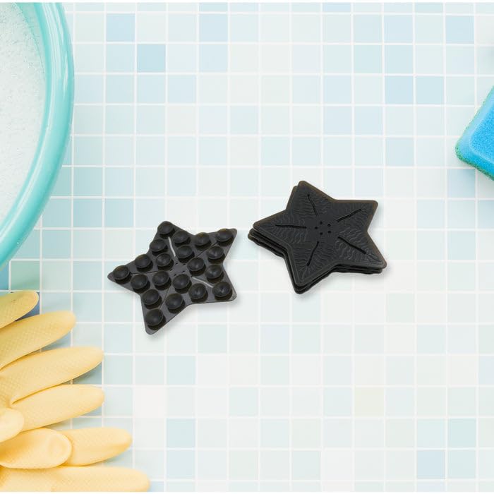 Mini PVC Anti-Slip Bat Mat Non Slip Baby Bath Mats, Mini Child Safety Anti Slip Shower Mats Star Shaped for Children (4 pc Set)-image-28