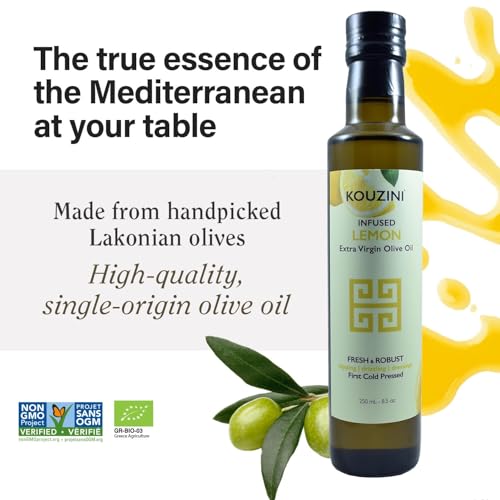 Aceite de oliva extra virgen infusionado con limón Kouzini miniatura 3