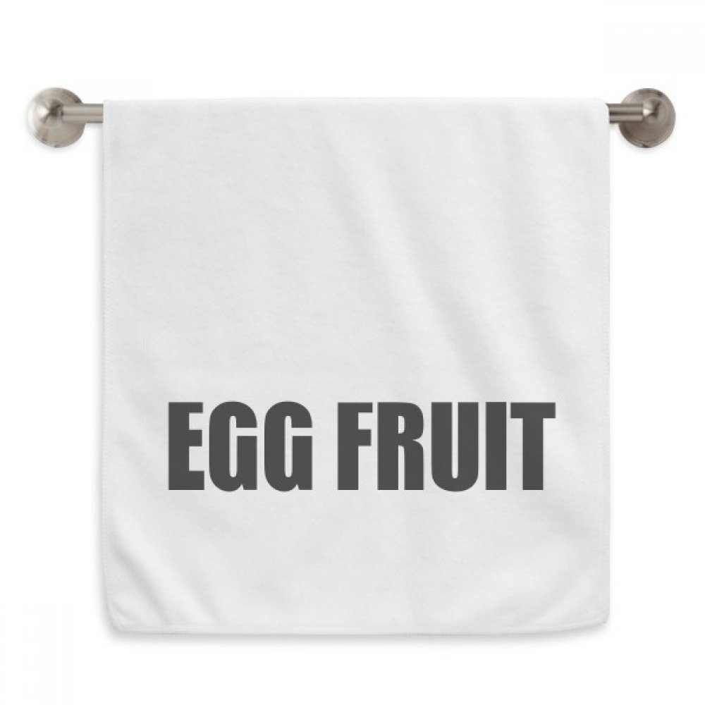 Serviette diadème blanche motif œuf et fruit au tissage moelleux haut de gamme