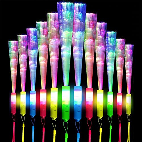 Vaileal 12 barras de luz LED de fibra de vidrio para fiestas, bodas, niños, Navidad, fiestas, conciertos