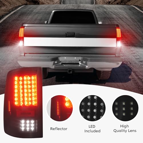 Cenfeild LED Tail Lights Fit for Dodge RAM 1500 2500 3500 2013-2018 [Only Compatible with Original LED version], Rear Brake Lamp Taillights Assembly, Black Housing Smoked Lens by Cenfeild - Used condition - Image 2