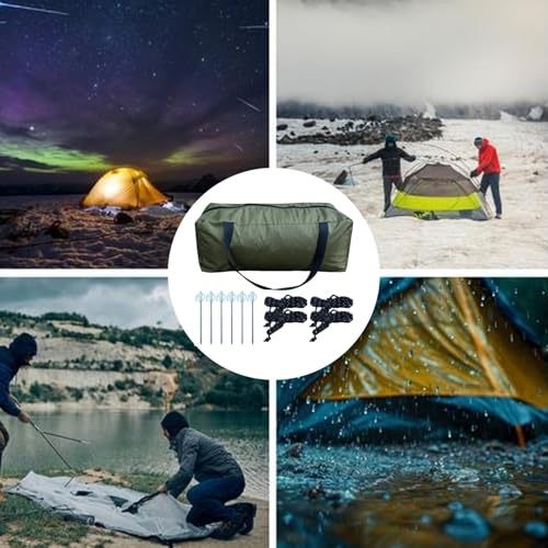Toldo portátil anti UV con malla transpirable para camping y playa 5