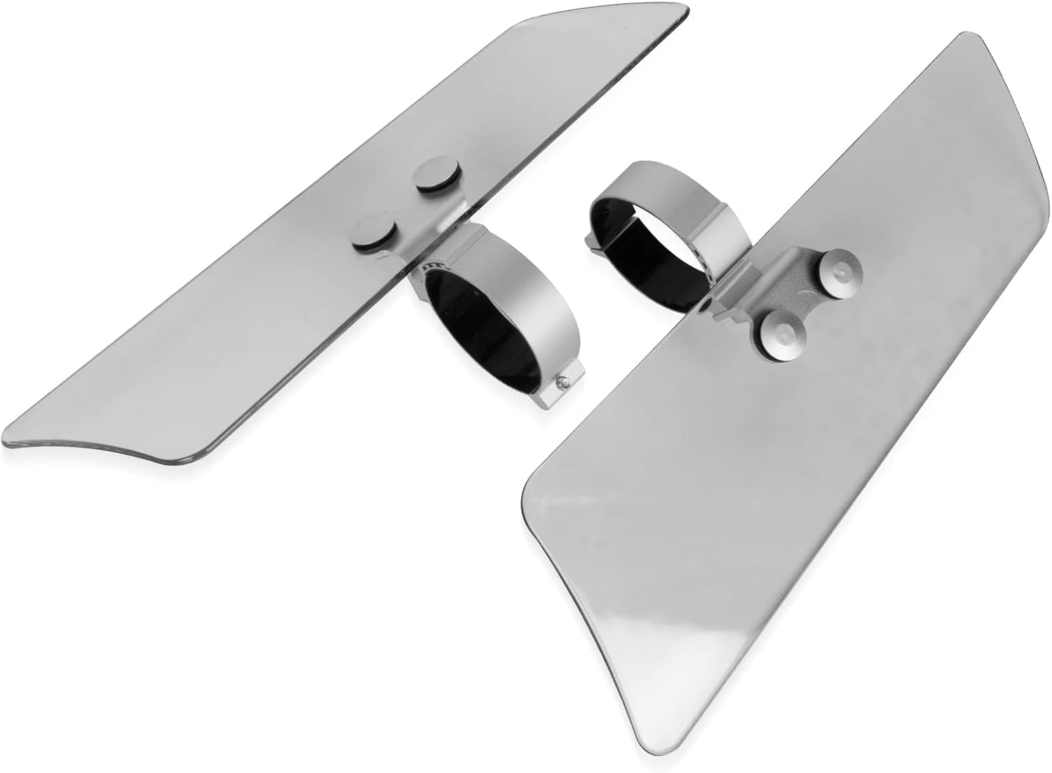 Leg Wind Deflector, PSLER Motorcycle Front Fork Wind Deflectors with Brackets for VT1100C2 Shadow Sabre, VN1500D Vulcan Classic, VL1500 Boulevard, XV1600 Road Star Classic, Clear