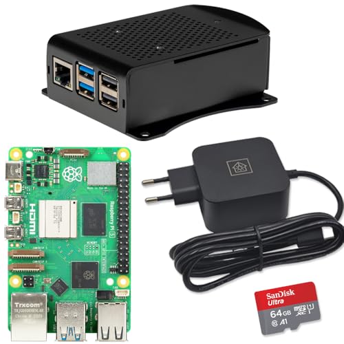 Home Assistant, centre de contrôle de la maison connectée | Raspberry Pi 5 8 Go | Métal avec flux d'air...