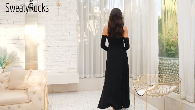 chinese dress ladies Amazon.com: SweatyRocks Women's Elegant Off Shoulder Double High Slit Long  Sleeve Dress A Line Maxi Dresses Brown X-Small : Clothing, Shoes & Jewelry main image 1