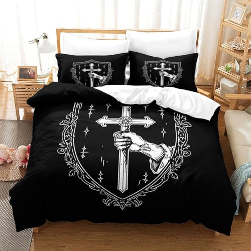 Linge de lit calligraphie chinoise parure haut de gamme en microfibre 3D - 3