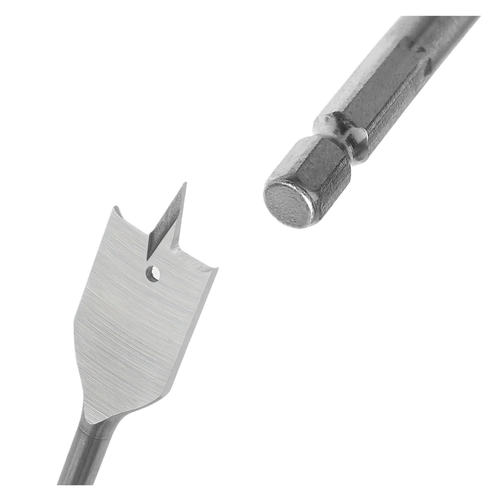 Broca de pala Juego de brocas de cincel de 10 piezas, 6-32 mm con vástago hexagonal, biela y llave, de tres puntos