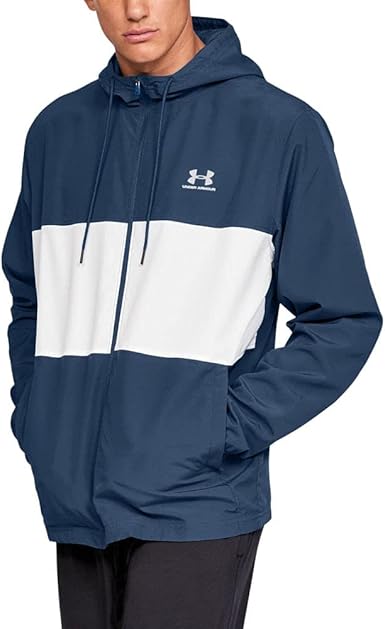under armour mens sportstyle wind jacket blue