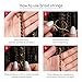 RED by Kiss Dreadlock Jewelry Complete Kit Braid Charms Hair Cuffs Hair Rings Metallic Cord for Women Hair Decorations (Kit 4)