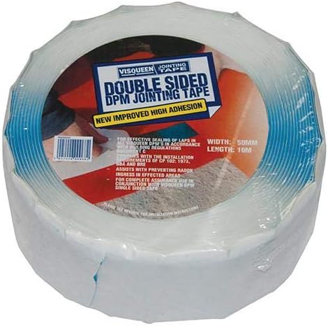 RADBAR Double Sided POLYTHENE Damp Proof Membrane Jointing Tape 50MM x 10MTR