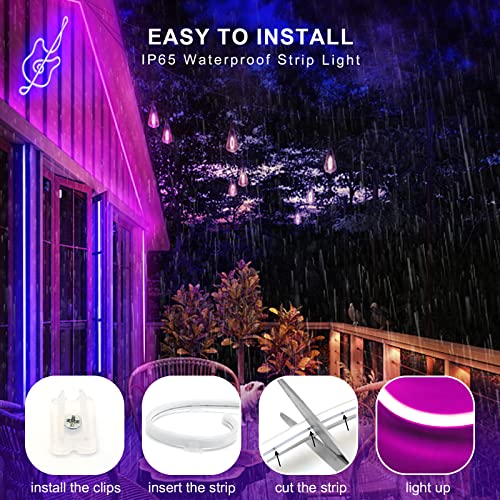 Neonlg 10Ft Neon Strip Lights With Dc Connector, 12V Cuttable Flex, Ip65 Squiggly Light For Outdoor, Flexible Small Led Rope Squiggle Diffused Indoor(Not Include Power Adapter), White #TOP2