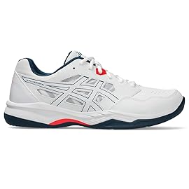 ASICS Men\'s Gel-RENMA Pickleball Shoes, 12.5, White/MAKO Blue
