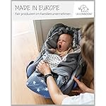 ULLENBOOM ® Einschlagdecke Babyschale, Ideal für Winter geeignet, Aus 100% OEKO-TEX Materialien, Regenbogen (Made in EU) - Babydecke für Kindersitz oder Kinderwagen, kuschelige Decke für Babys