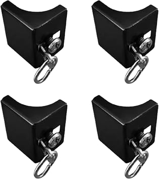 MaKefeile End Caps for Curtain Track4 PCS Black