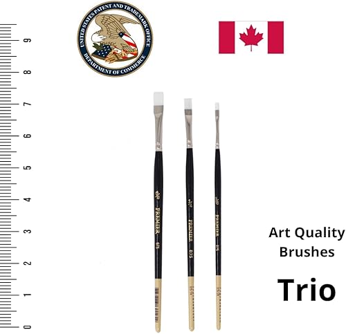 Miniatura 2 de Colorantic Juego de pinceles de acuarela para pintura al óleo, muebles de pinceles finos acrílicos para artistas, pintura de tiza en miniatura, arte