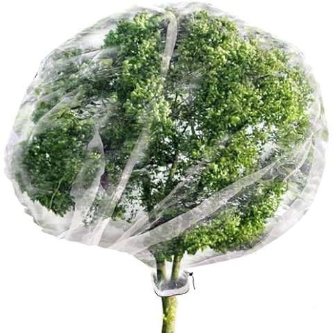 2 Pack Large Fruit Tree Netting with Drawstring Cover