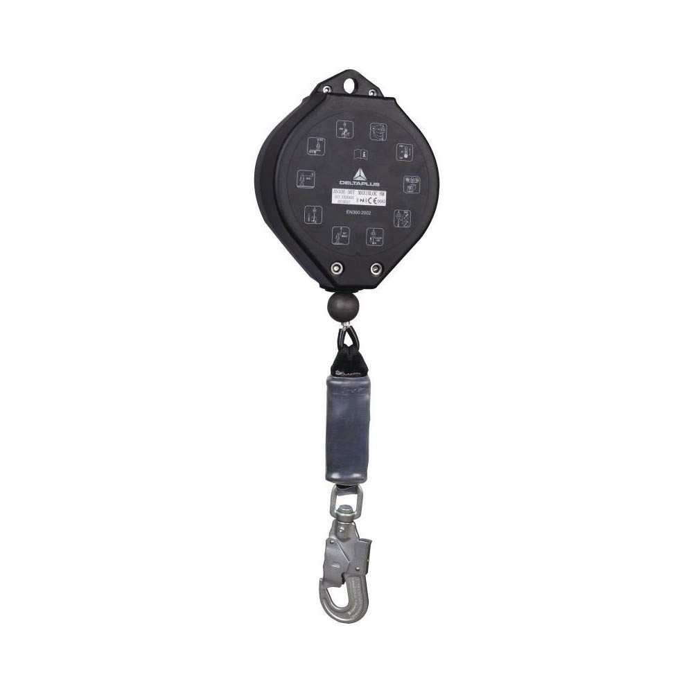 Arrotolatore anticaduta 10mt a richiamo automatico cavo acciaio inox dia 4mm dissipatore energia Deltaplus MAXIBLOC AN10010T2