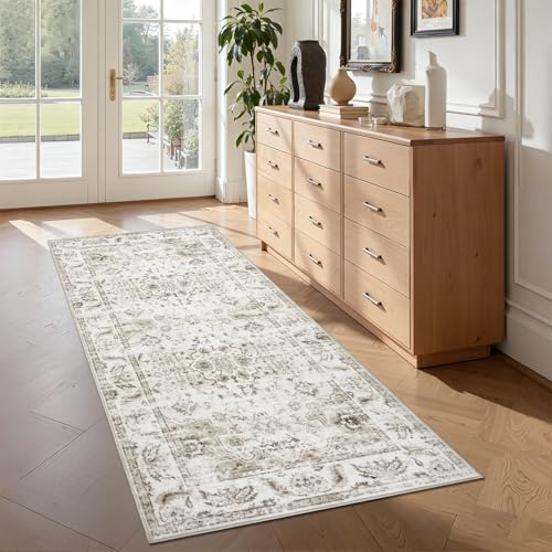 Homcomodar Boho Läufer Teppich für Flur 80x150cm Waschbare Küchen Läufer Teppiche für Flur Wohnzimmer Eingang – Ansicht 2