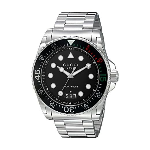 Gucci Reloj Analógico para Hombre de Automático con Correa en Acero Inoxidable YA136208