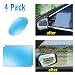 Car Side View Mirror Anti-Glare Film- Rear View Mirror HD Nano Anti Glare Anti Fog Rainproof Waterproof Membrane for Automobile Rearview Mirror and Side Window (Rec+Oval)