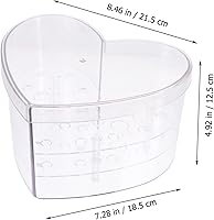 Vista 5 de Cabilock Caja de flores en forma de corazón Florero de acrílico florero de mesa Centro de mesa Maceta de acrílico transparente vitrina de acrílico