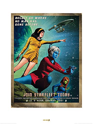 1art1 Star Trek Poster Join Starfleet 50th Anniversar Kunstdruck Bild 80x60 cm