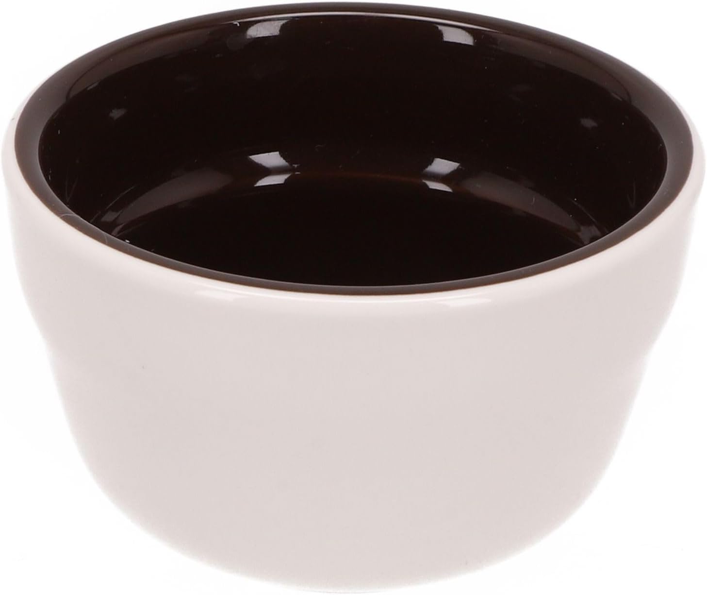 Ceramic Coffee Cupping Bowl for Precise Measuring for Bean Weighing and Espresso Dosing, Non-Slip Base, Professional Tasting Accessory for Home Brewing, White(black)