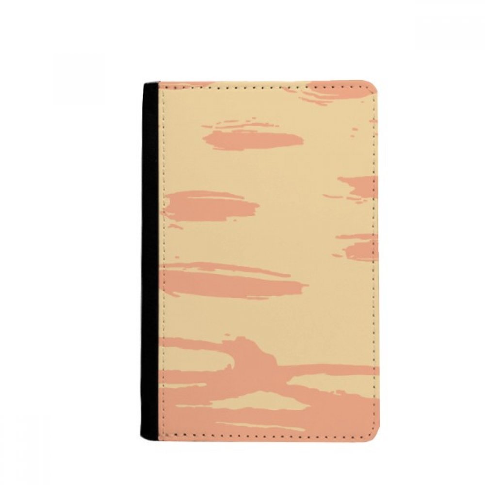 Orange Abstract Plants Art Pattern Passport Holder Notecase Burse Wallet Cover Card Purse